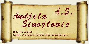 Anđela Simojlović vizit kartica
